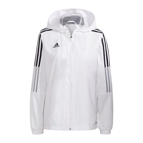 adidas windbreaker weiß|Adidas waterproof windbreaker.